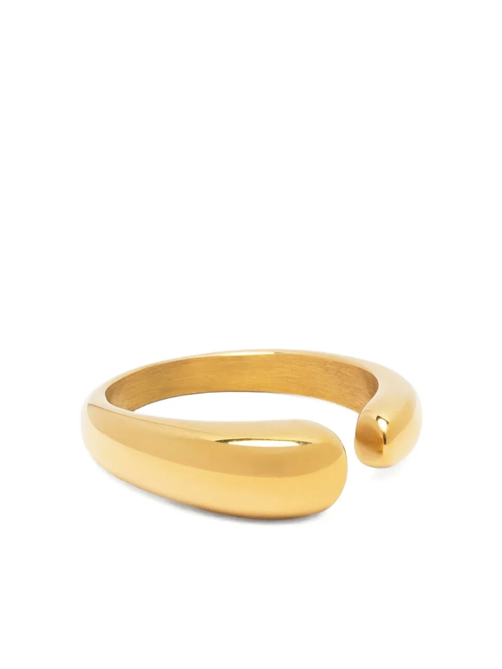 Nialaya Jewelry curved-ends ring | Gold | Image 1
