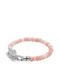 Nialaya Jewelry Panther Head opal bracelet - Silver