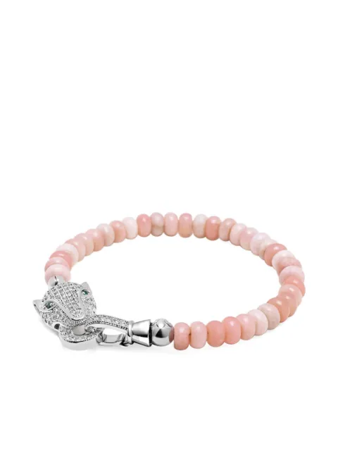 Nialaya Jewelry Panther Head opal bracelet
