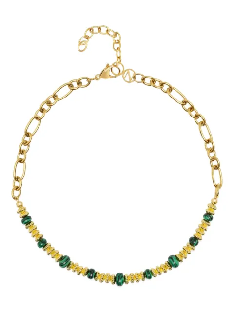 Nialaya Jewelry malachite chain necklace