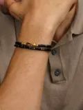 Nialaya Jewelry Onyx Heishi Wrap bracelet - Black
