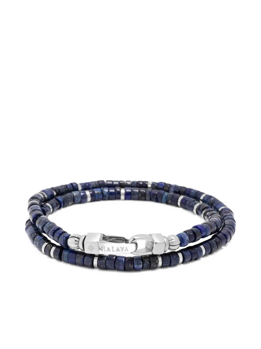 Nialaya Jewelry Heishi Wrap bracelet | Blue | Image 1