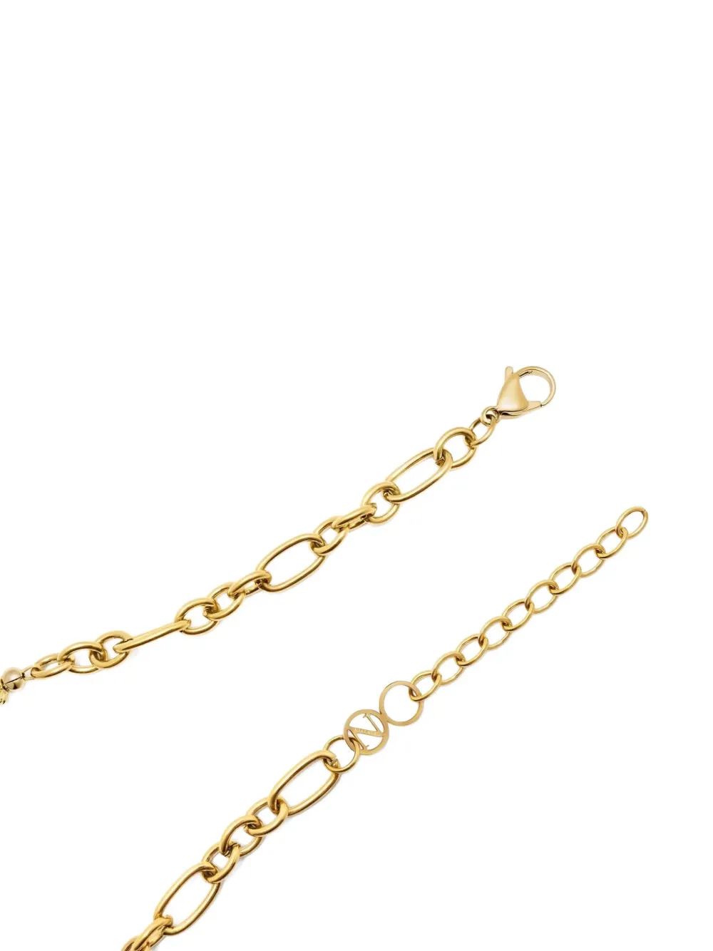 Nialaya Jewelry Rose-quartz Chain Choker In Gold