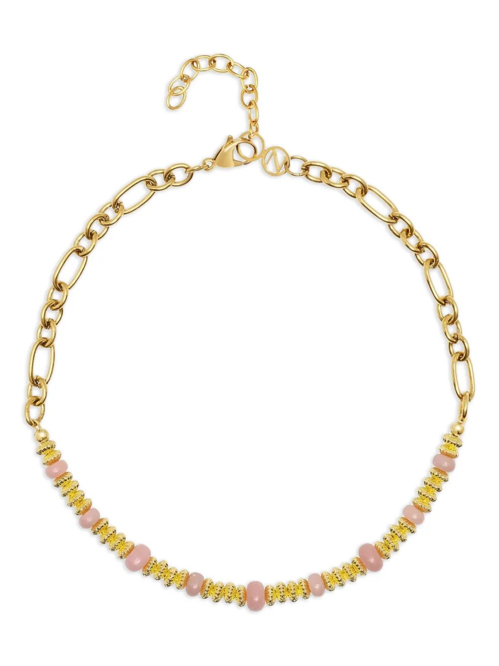 Nialaya Jewelry rose-quartz chain choker | Gold | Image 1