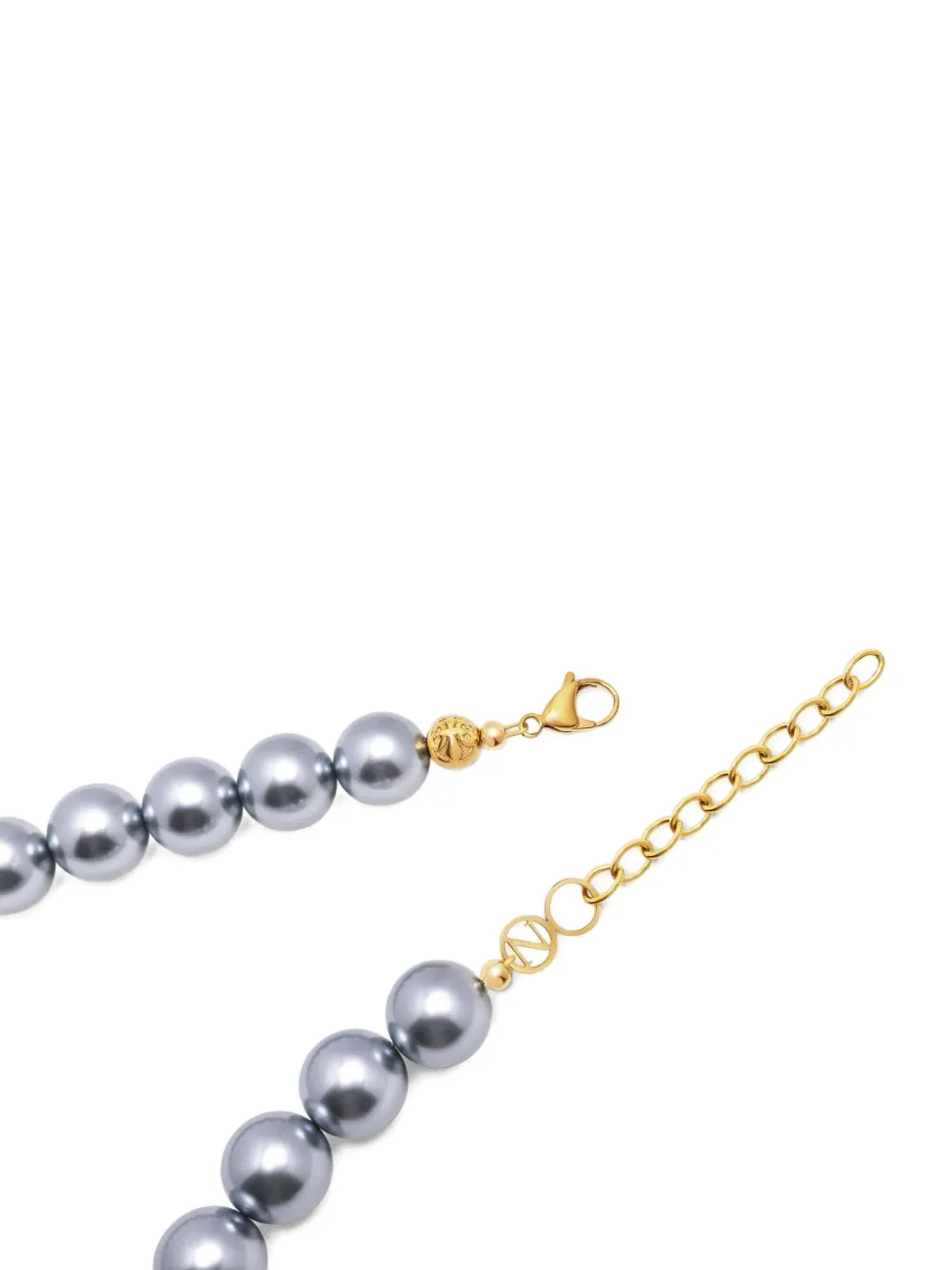 Nialaya Jewelry Chunky Pearl Choker Necklace In Gray