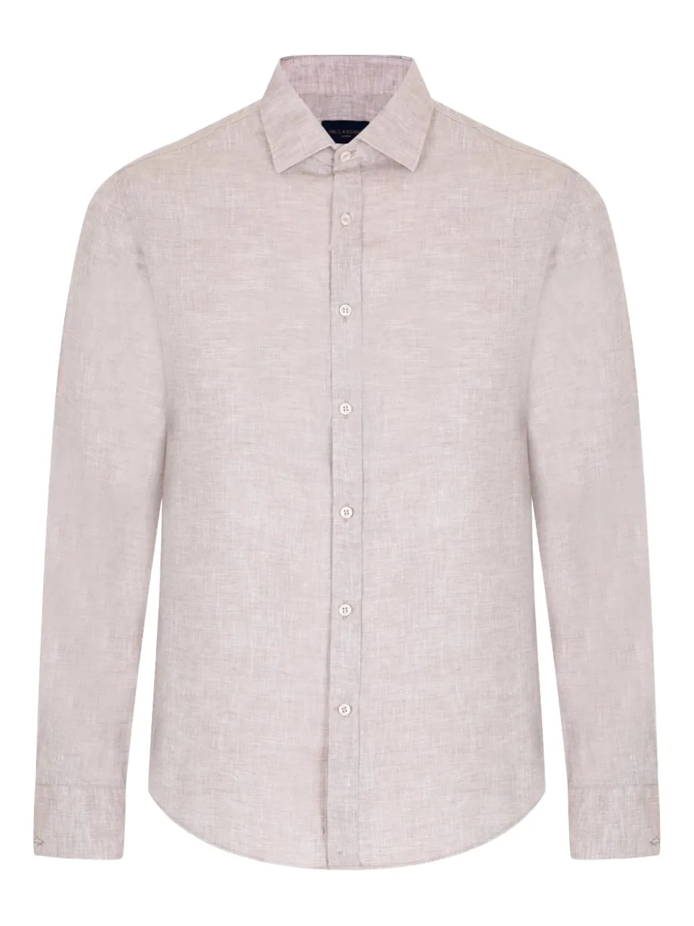 Paul & Shark linen long-sleeve shirt | Neutrals | Image 1
