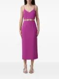 Patrizia Pepe cut-out midi dress - Purple