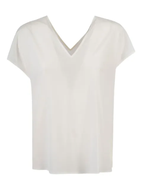 Peserico V-neck short-sleeve blouse