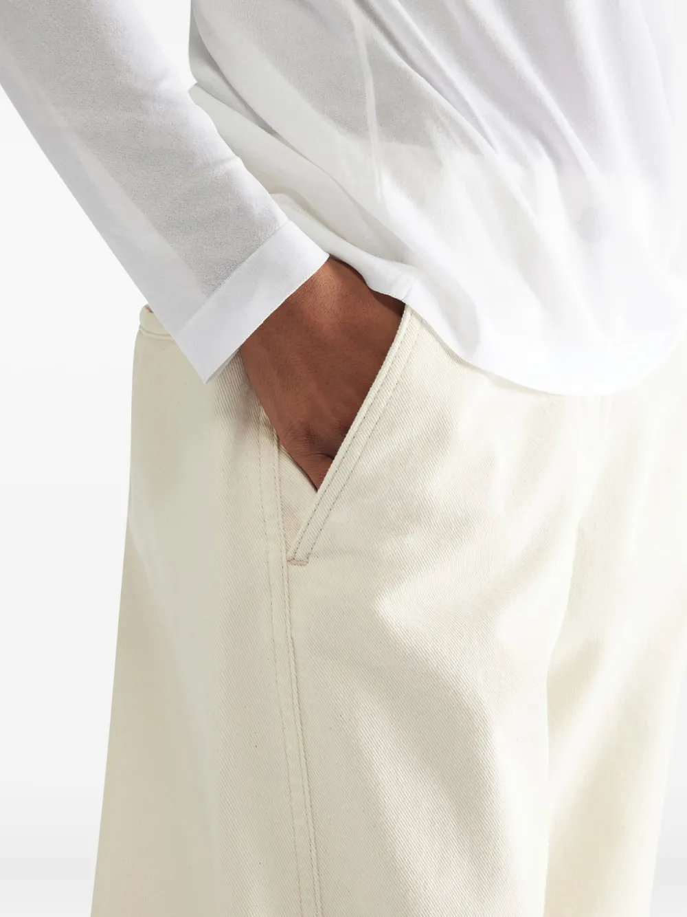 Liviana Conti Broek met geplooide zak Beige