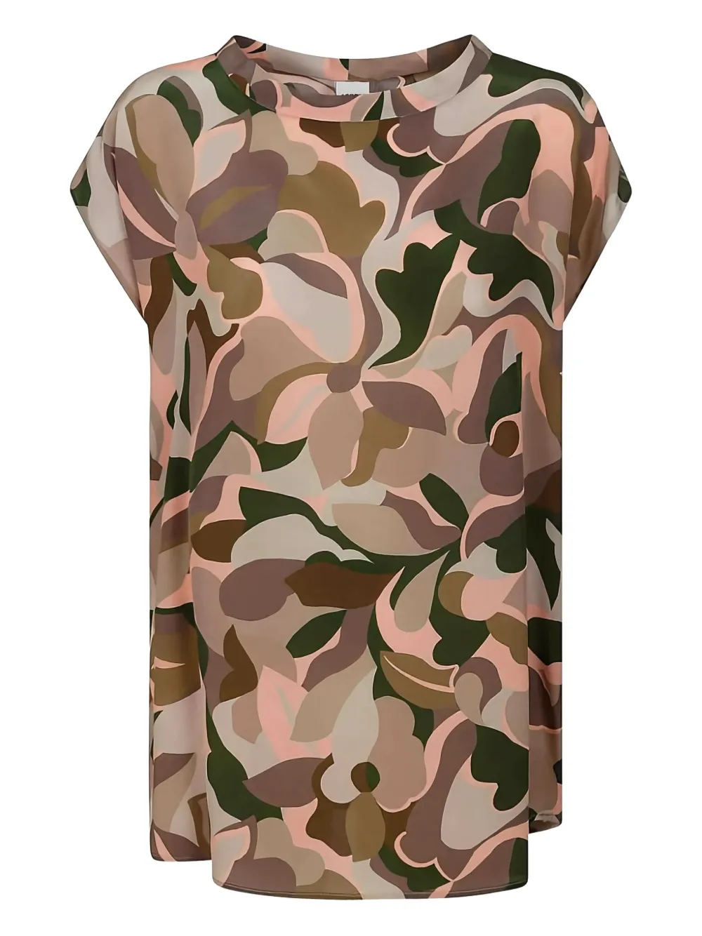 ASPESI abstract-print blouse | Brown | Image 1