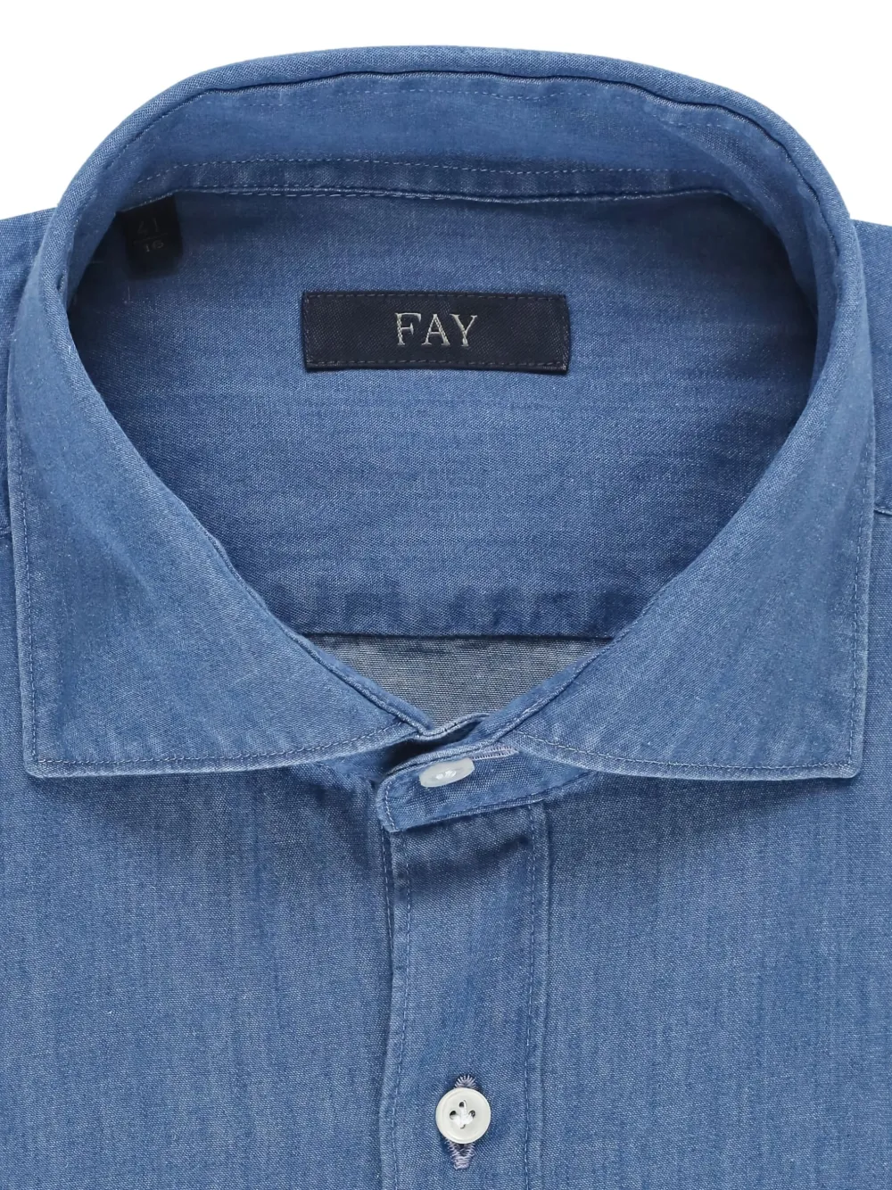 Fay Linnen overhemd Blauw