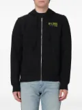 Diesel logo-detail zip-up hoodie - Black