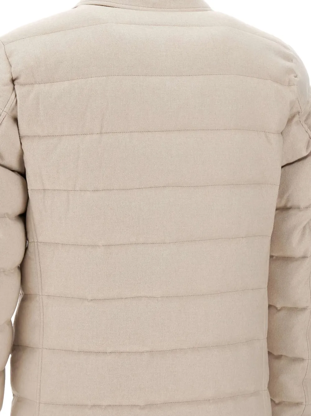 Herno Quilted Buttoned Jacket In Neutral