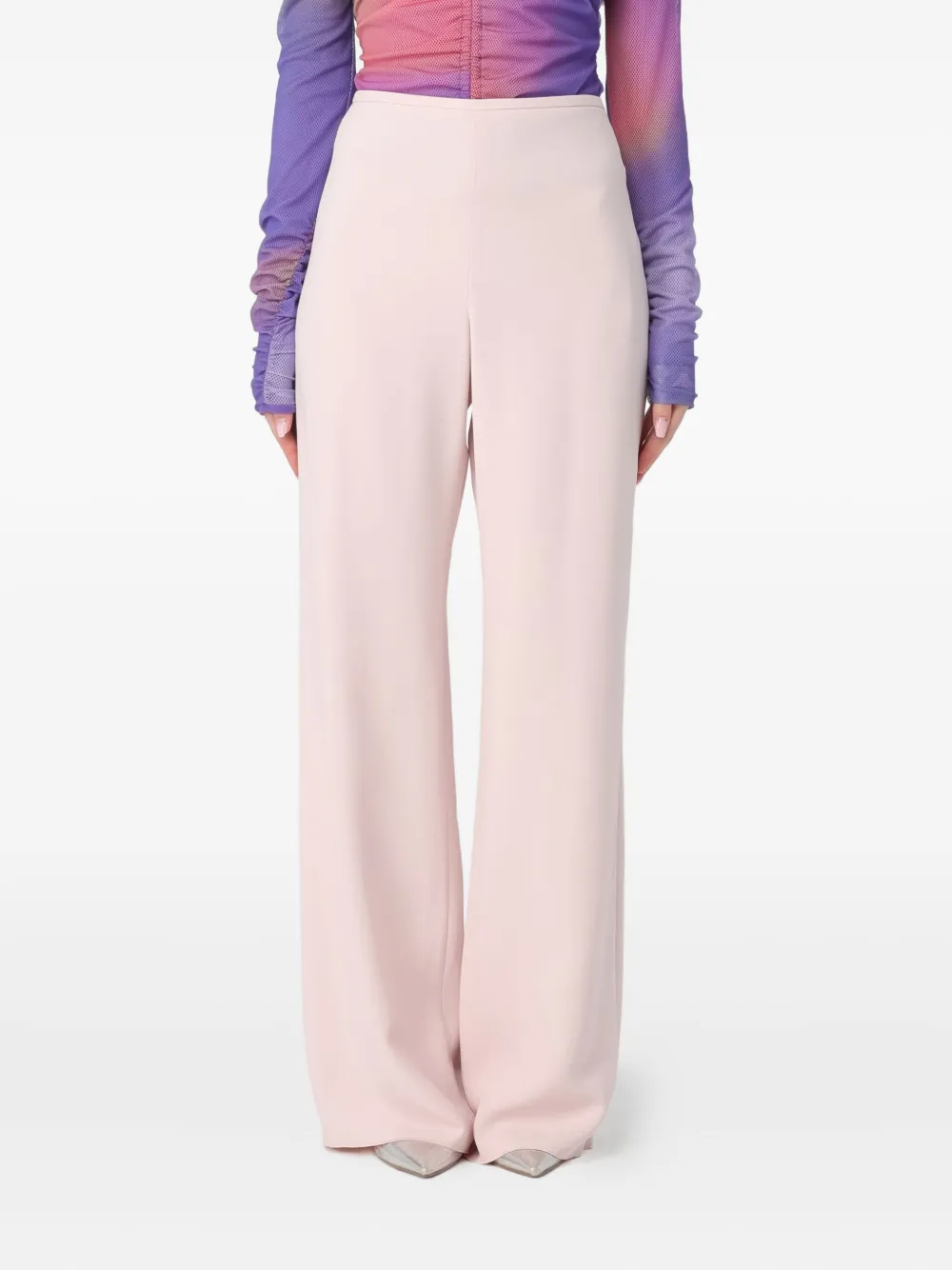 Emporio Armani flat-front trousers | Pink | Image 1