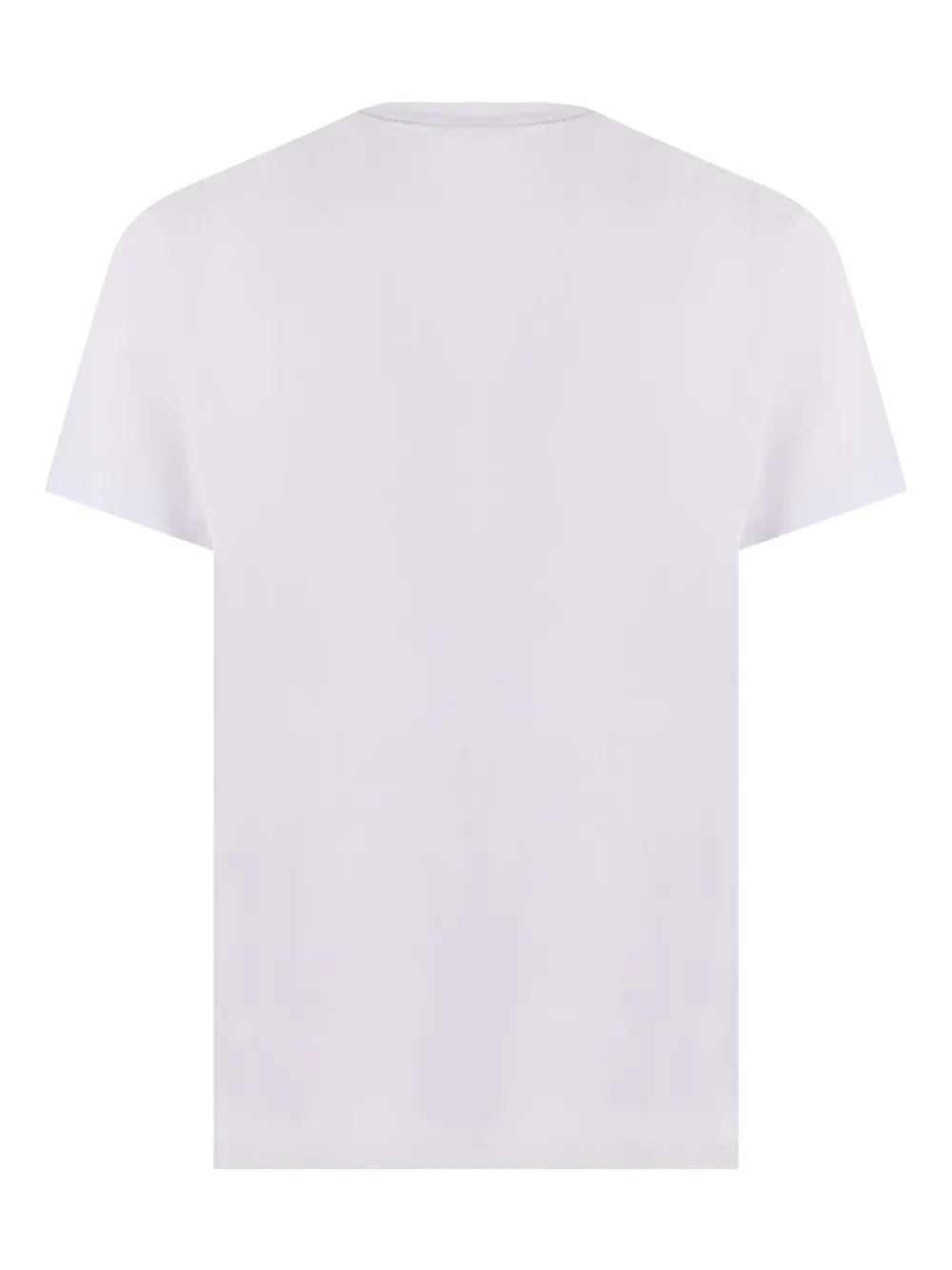 Fay embroidered-logo crew-neck T-shirt - Wit