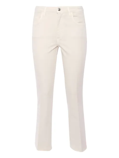 Fay frayed-hem trousers