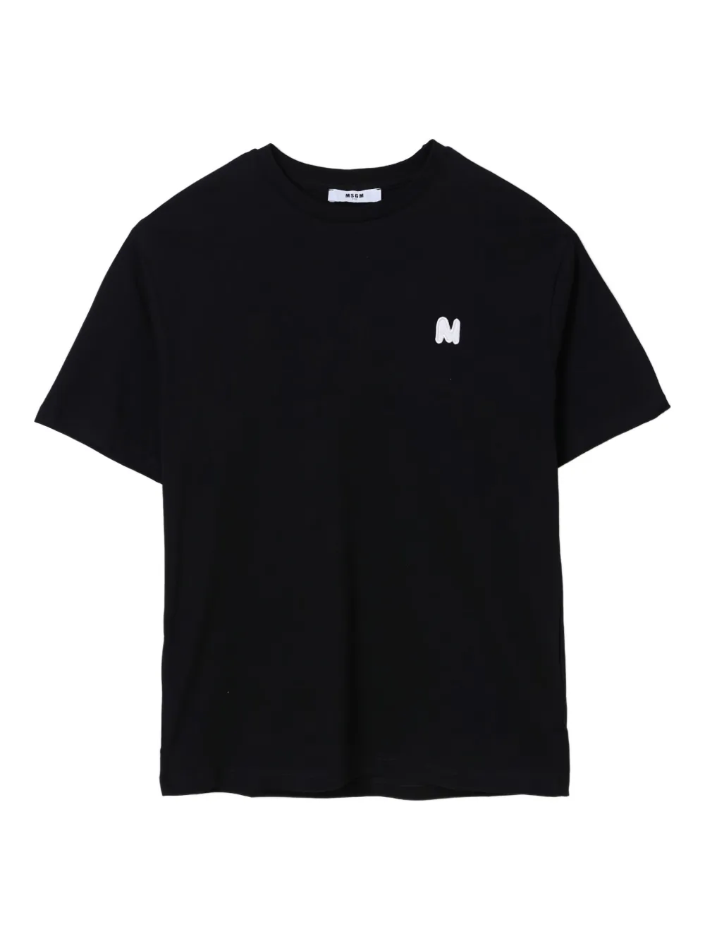MSGM Kids logo-embroidered T-shirt | Black | Image 1