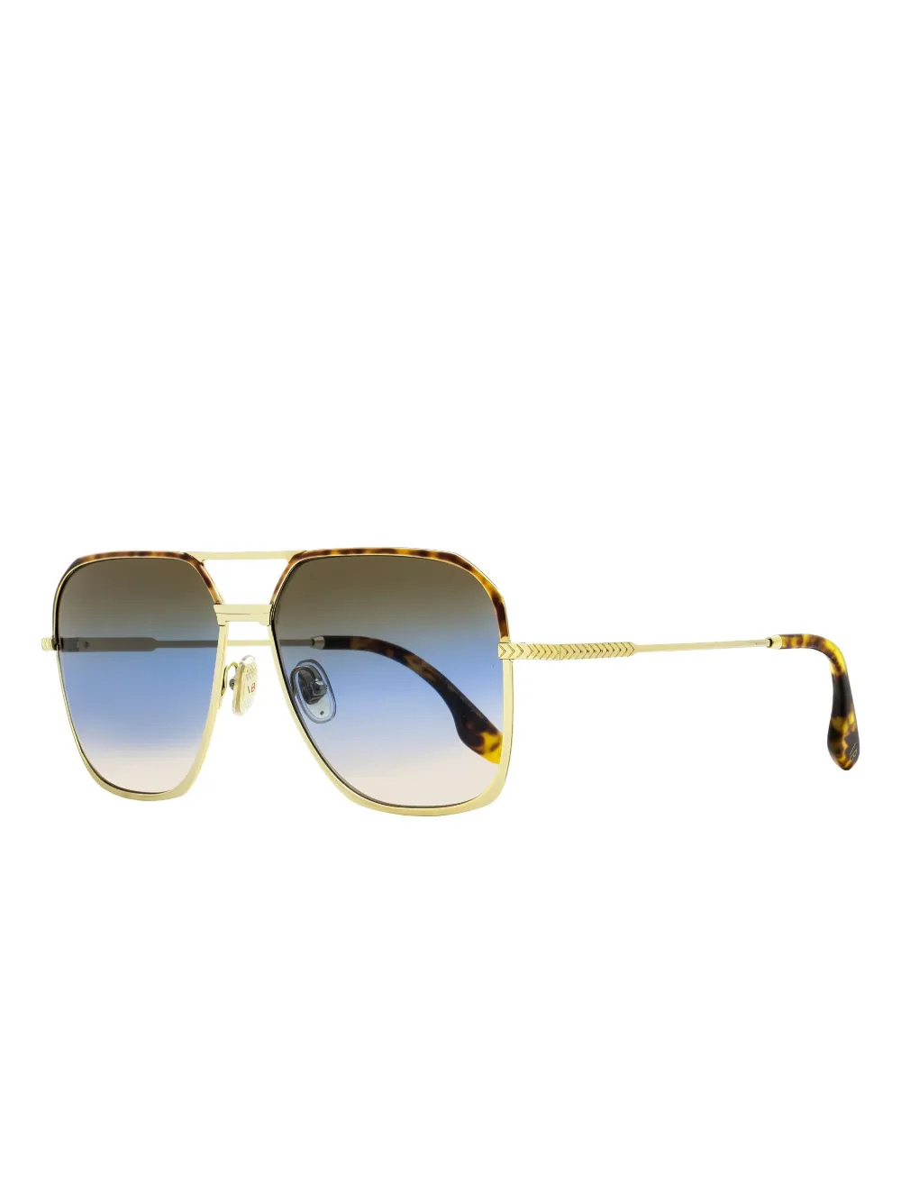 Victoria Beckham Eyewear VB212S zonnebril met vierkant montuur Goud