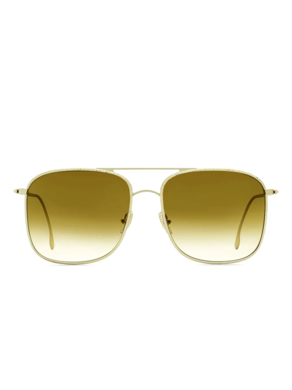 Victoria Beckham Eyewear VB 202S スクエアフレーム サングラス - ゴールドトーン Victoria Beckham Eyewear VB 202S スクエアフレーム サングラス - ゴールドトーン