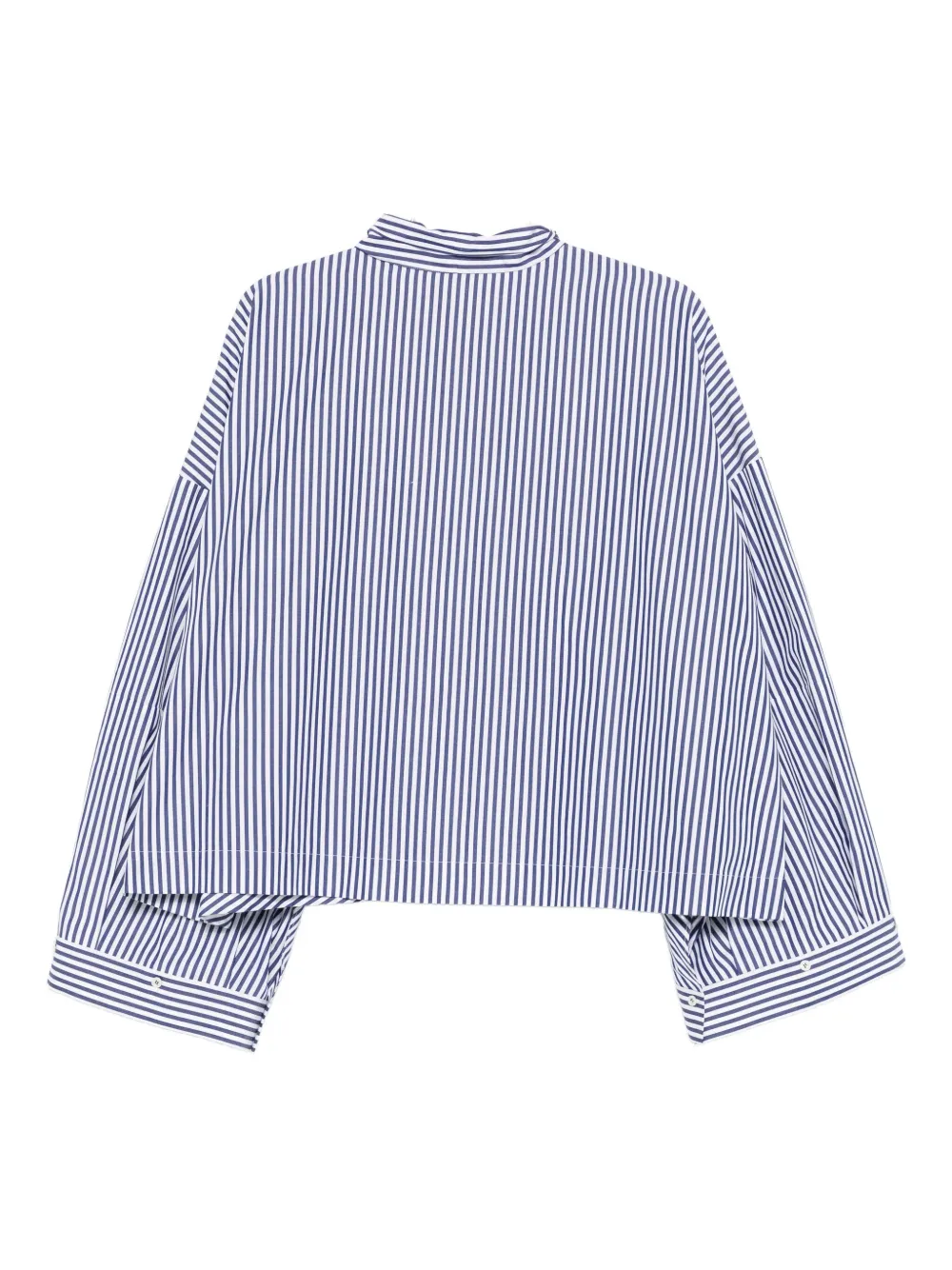 Jejia striped bow-detail shirt - Blauw