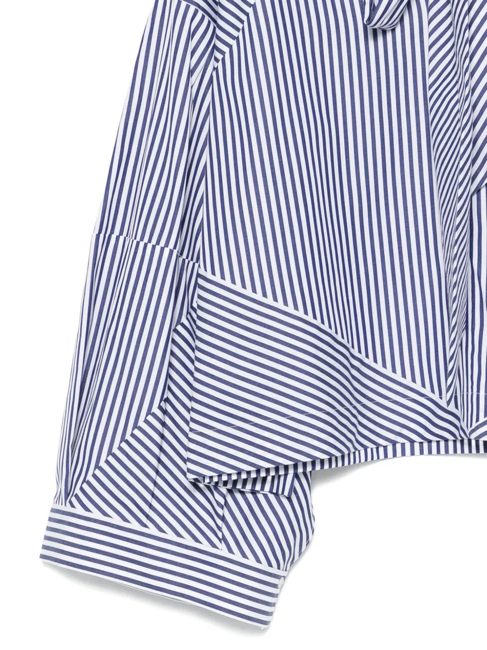 Jejia striped bow-detail shirt Blauw