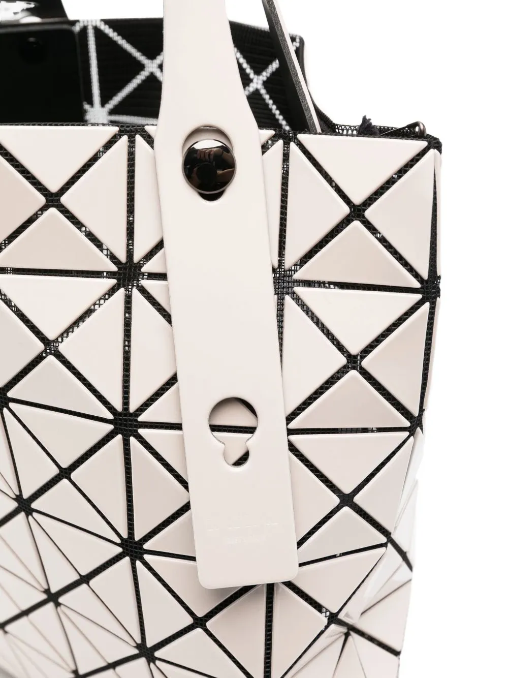 Bao Bao Issey Miyake Geometric-pattern Tote Bag In White