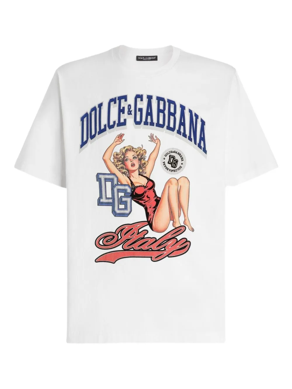 Dolce & Gabbana T-shirt met grafische print Wit