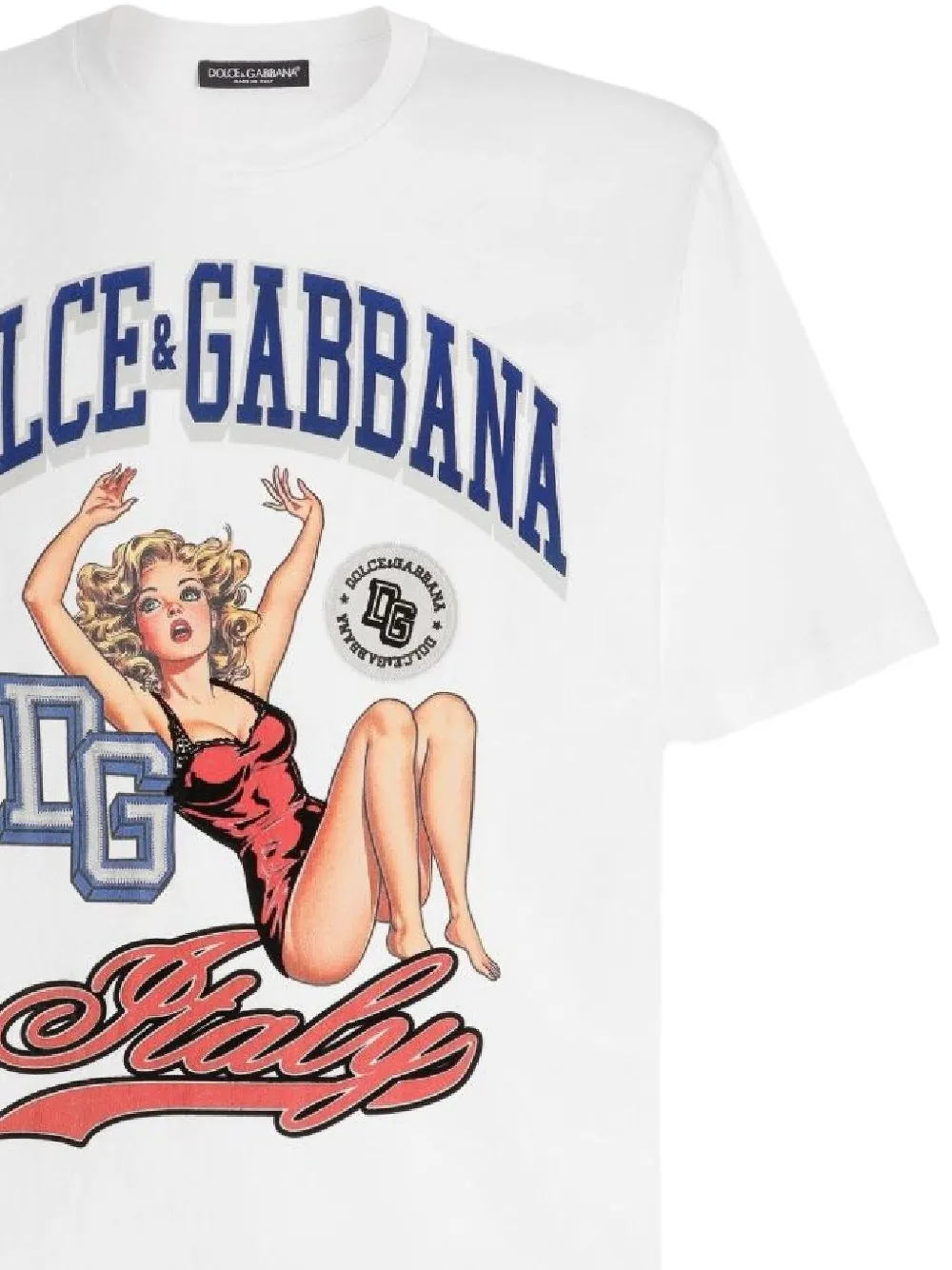 Dolce & Gabbana T-shirt met grafische print Wit