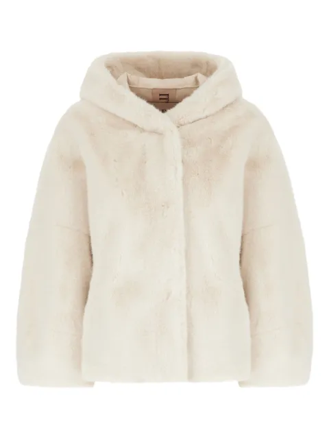 Valentini hooded faux-fur jacket