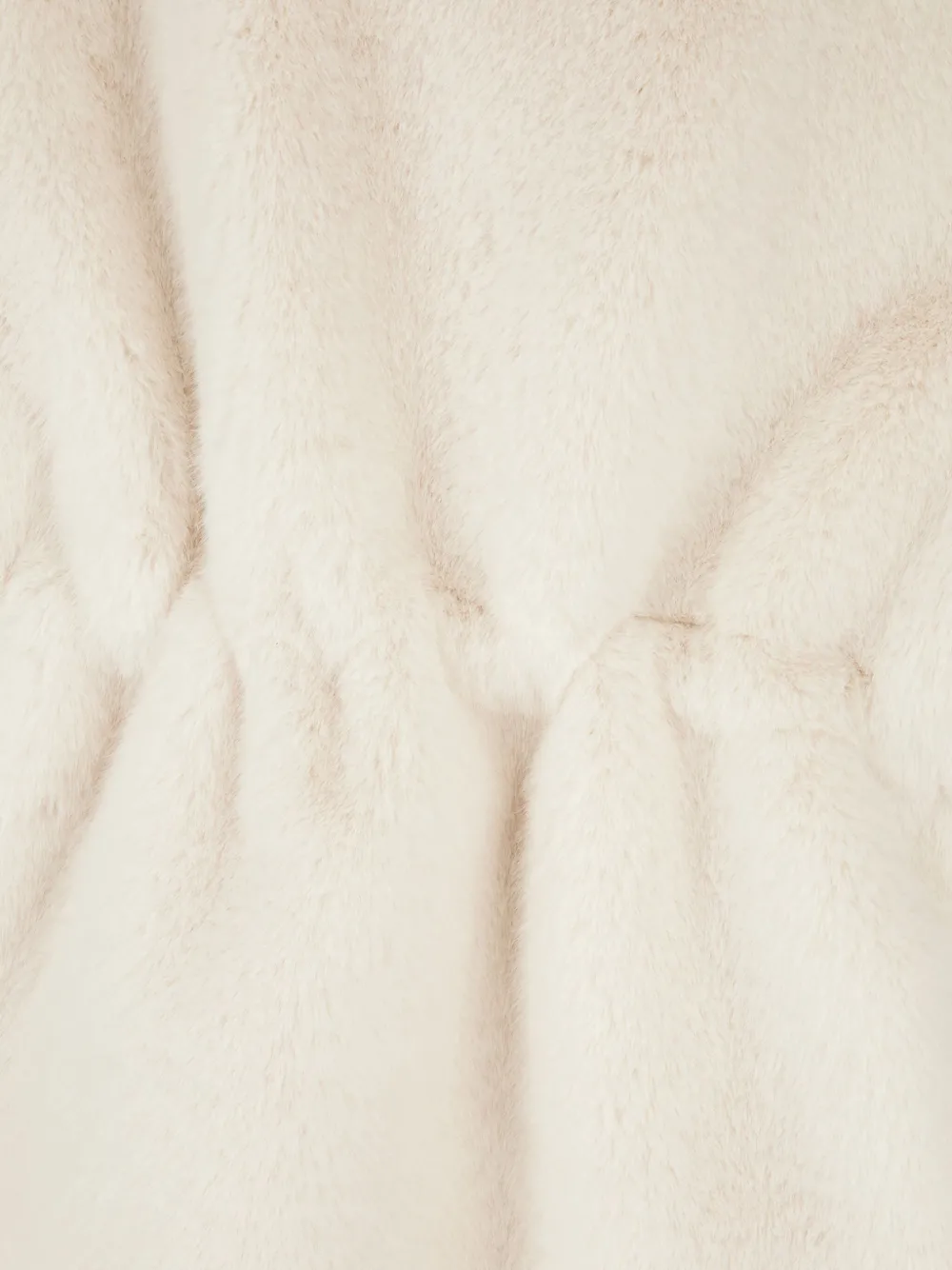 Valentini Hooded Faux-fur Jacket In Neutral
