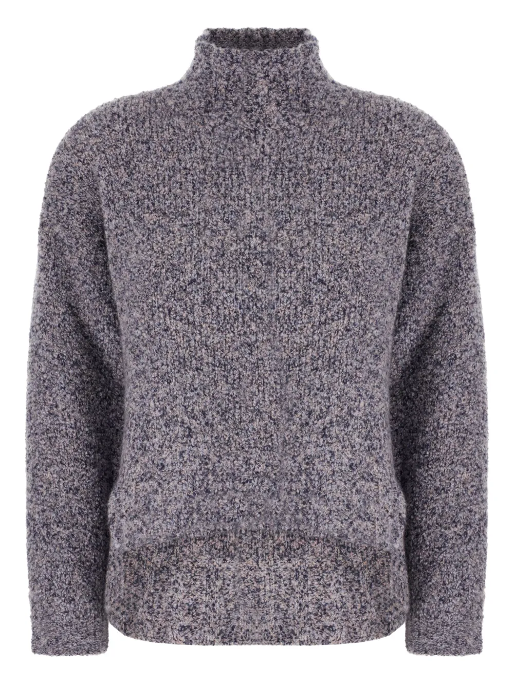Giorgio Armani high-neck speckled-knit sweater | Grey | Image 1