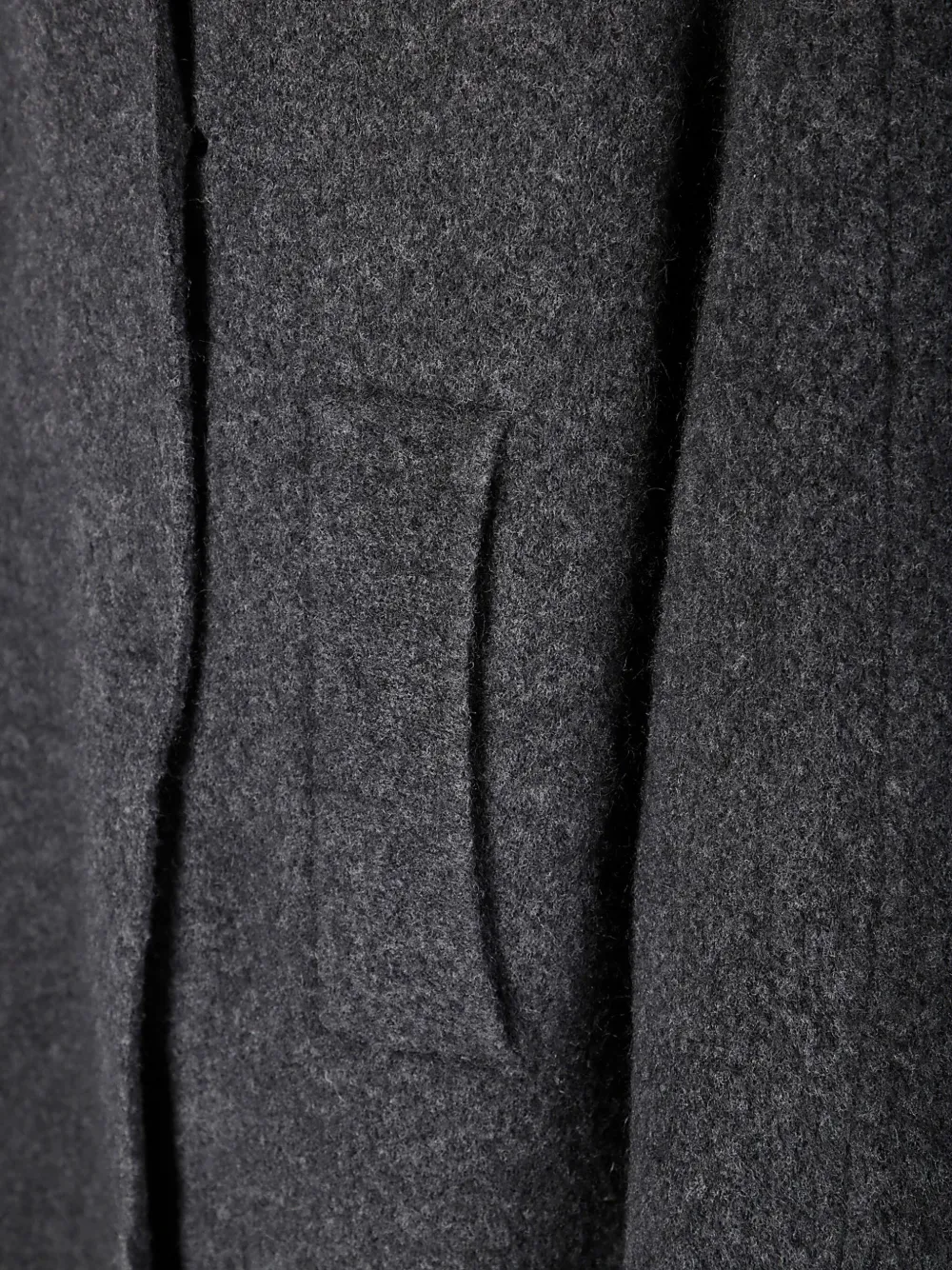 Boboutic Double-breasted Knitted Coat With Notched Lapels In Gray