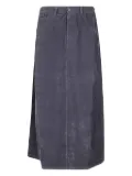Labo Art corduroy midi skirt - Grey