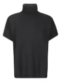 Labo Art turtleneck short-sleeve sweater - Black
