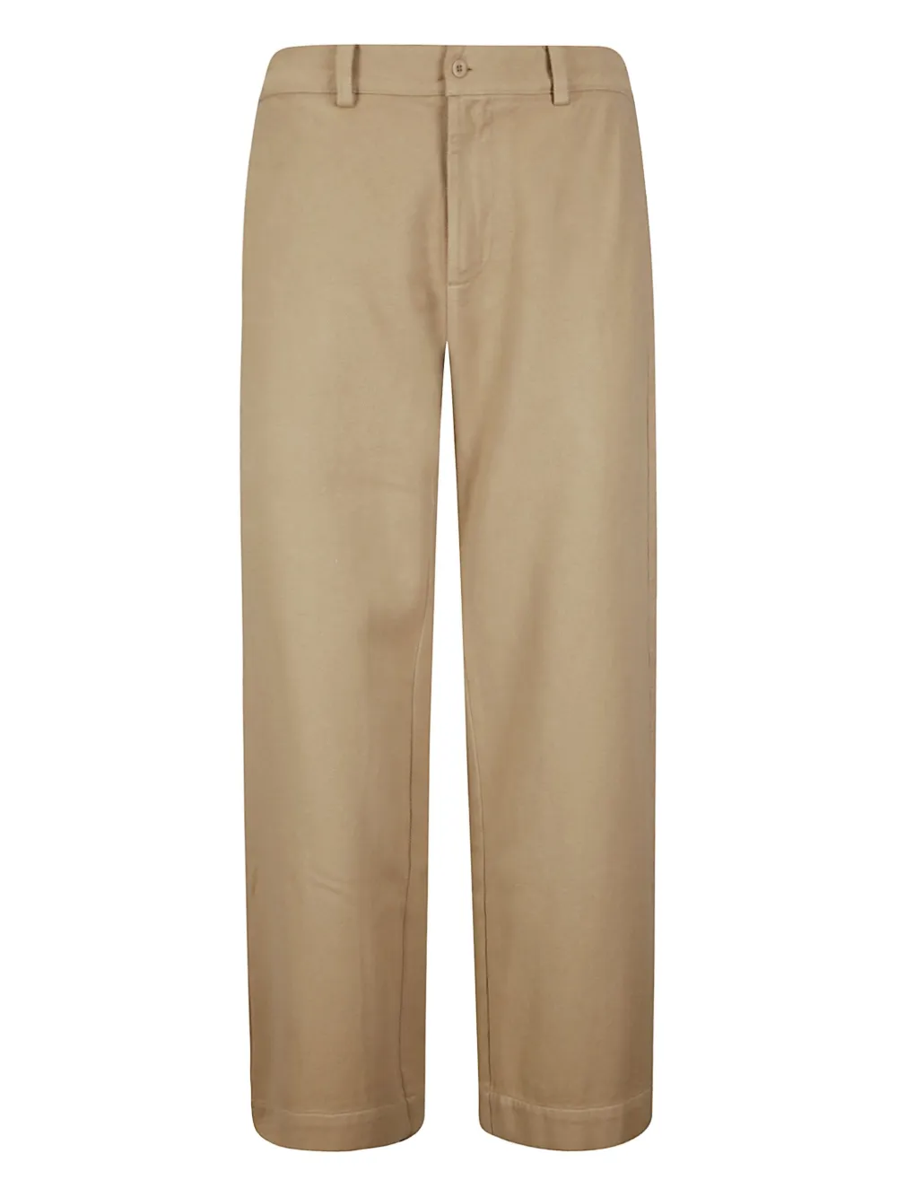 Labo Art Cotton Elasticated-waist Trousers In Brown