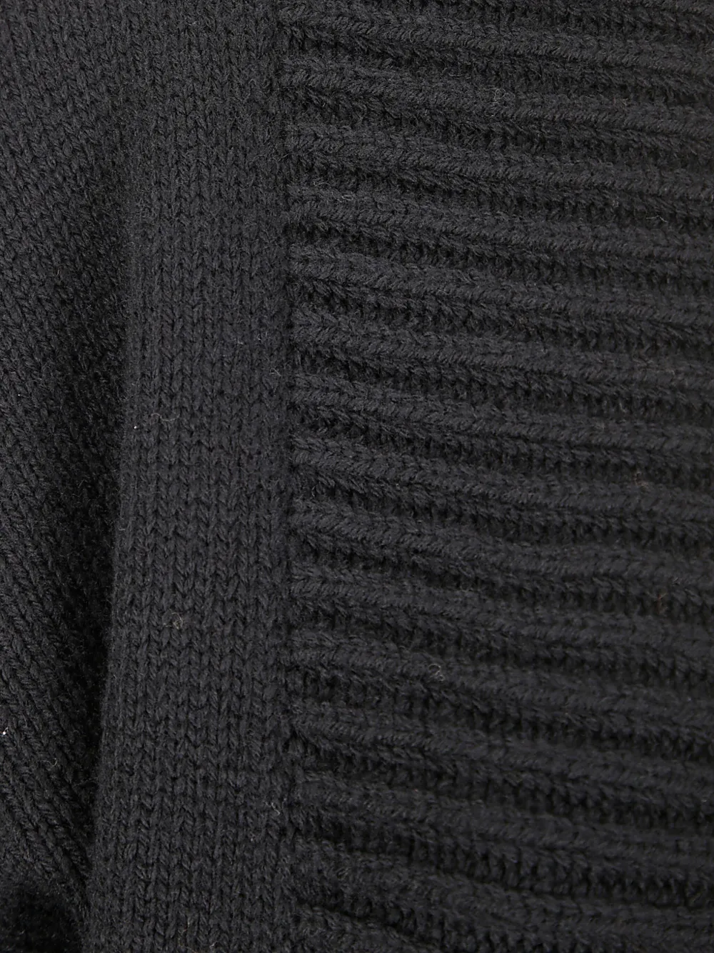 Labo Art Long-sleeve Open-front Cardigan In Black