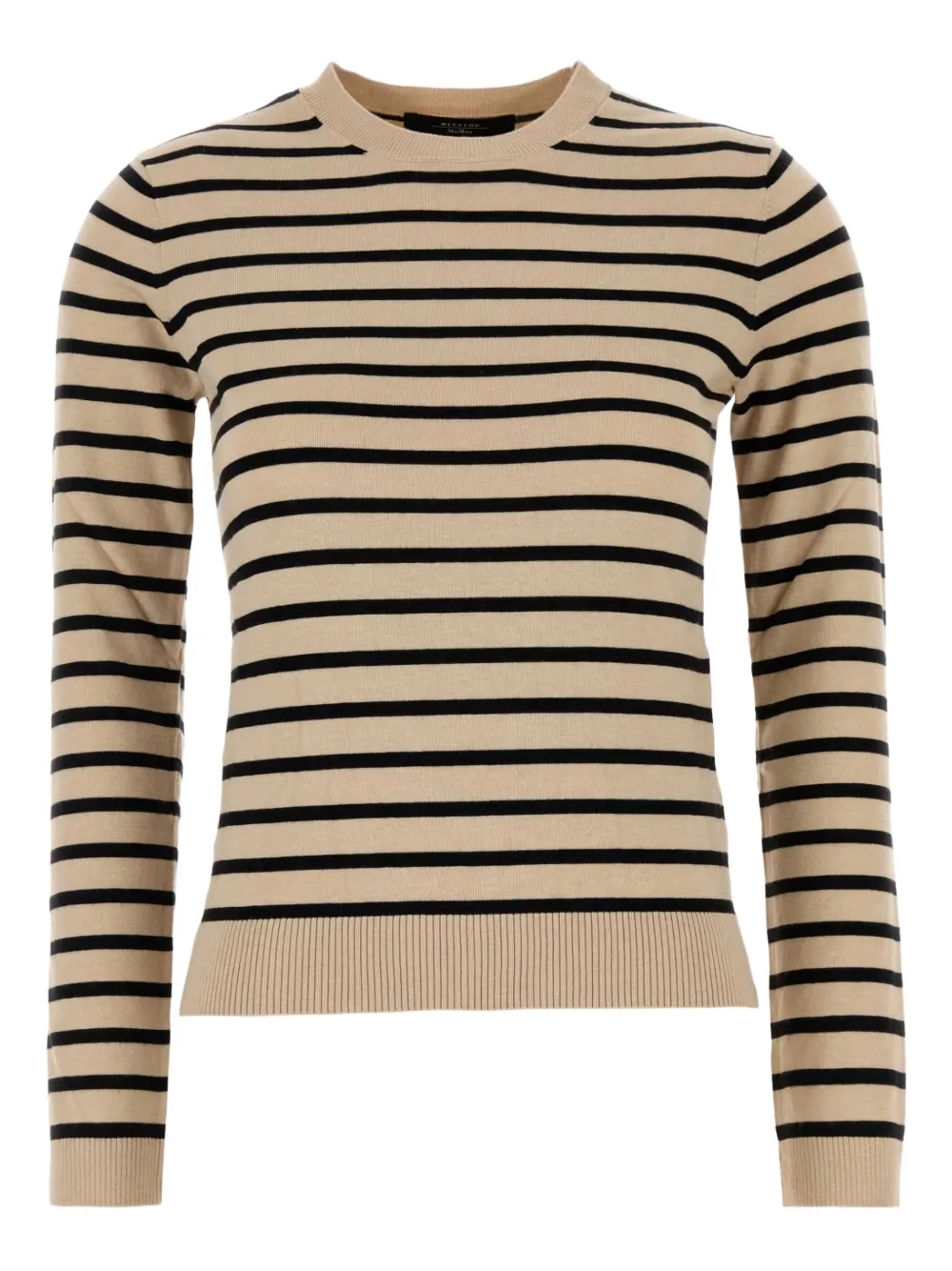striped-pattern sweater