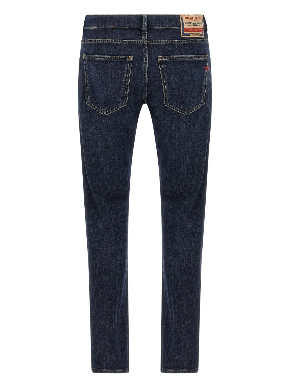 Diesel D-Strukt used-detail jeans - Blauw