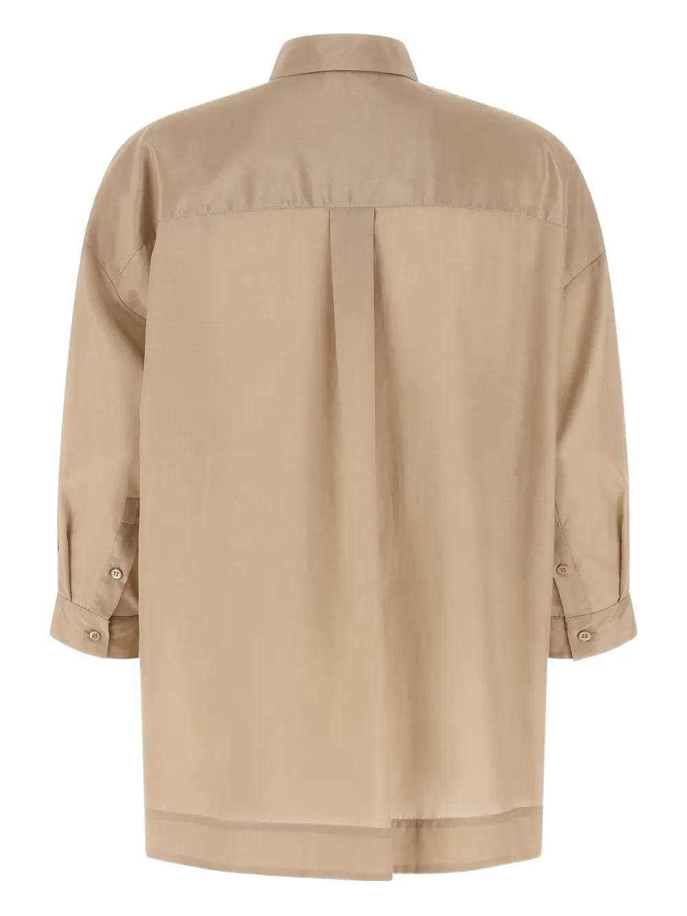 Peserico dropped-shoulder pocket shirt - Beige