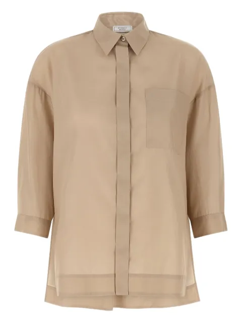 Peserico dropped-shoulder pocket shirt