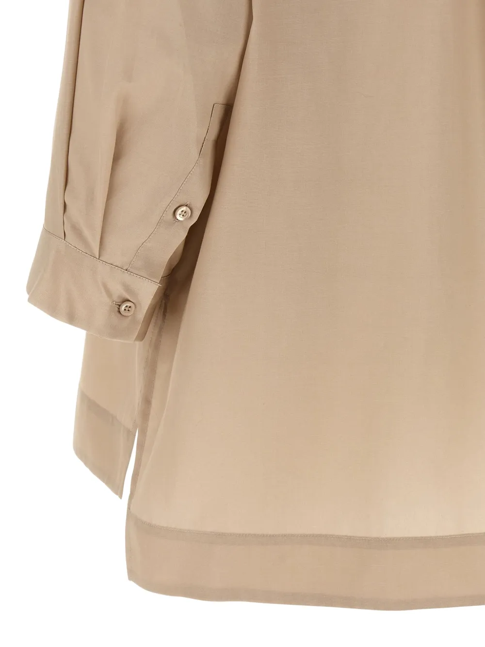 Peserico dropped-shoulder pocket shirt Beige