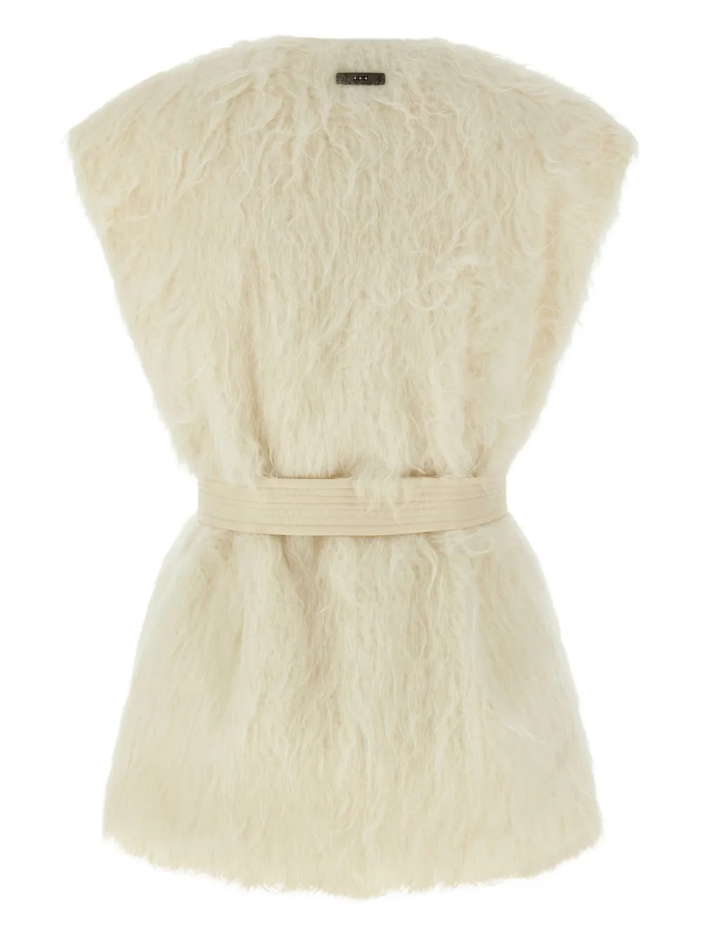 Peserico belted gilet Wit