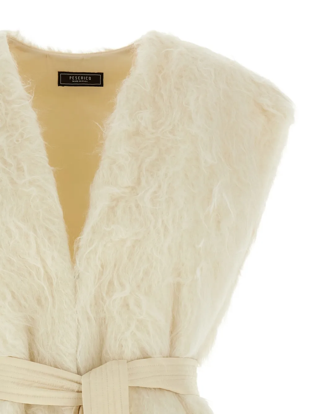 Peserico belted gilet Wit
