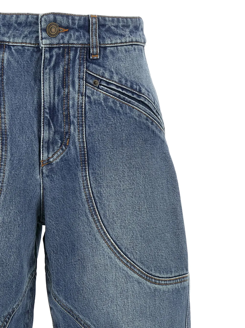 ISABEL MARANT Catarina panelled jeans Blauw