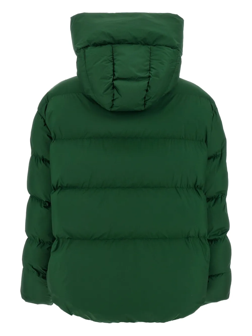 PINKO quilted hooded-neck puffer jacket Groen