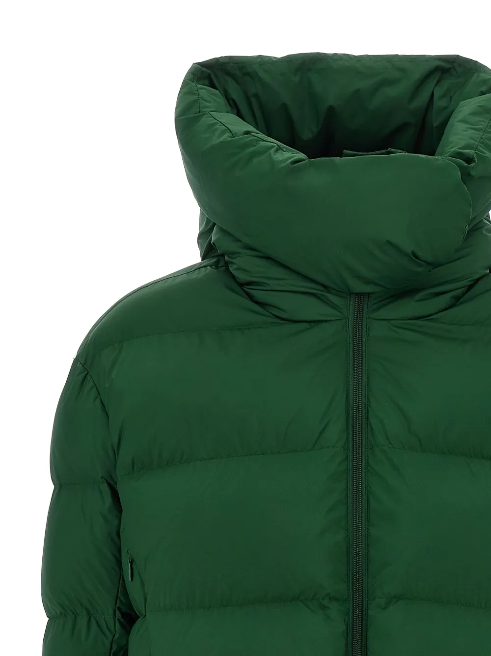 PINKO quilted hooded-neck puffer jacket Groen