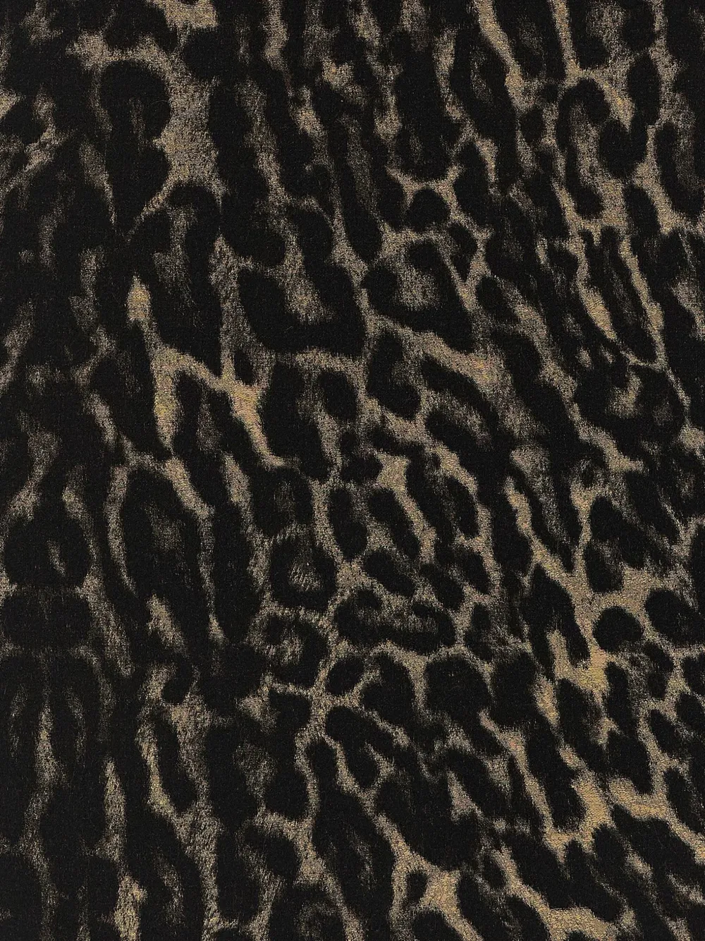 Saint Laurent Sjaal met luipaardprint Brown