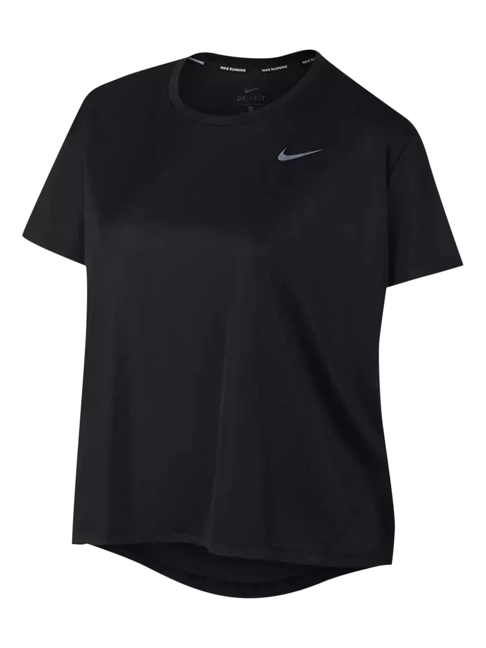 Nike Miler short-sleeve running T-shirt Zwart