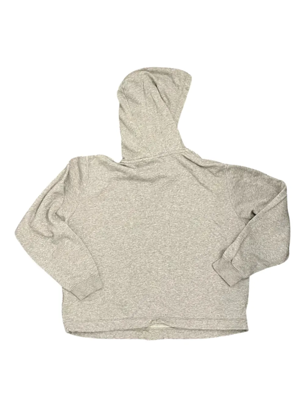 Nike logo-embroidered hoodie Grijs