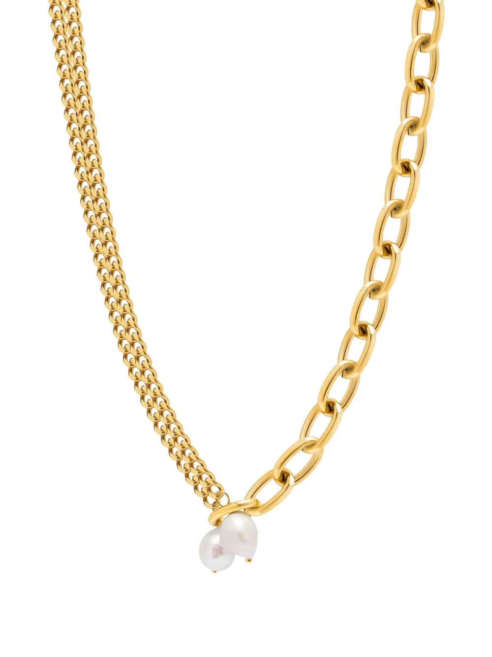 Nialaya Jewelry Transformer Pearl ネックレス - ゴールドトーン Nialaya Jewelry Transformer Pearl ネックレス - ゴールドトーン